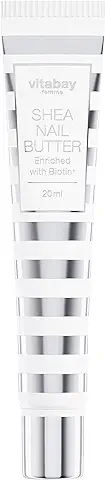 Crema de Uñas Vitabay con Biotina/vitamina H y Manteca de Karité para Uñas Quebradizas y Cutículas Secas y Agrietadas, (manteca de Karité para Uñas, 20ml (1 Pack))  