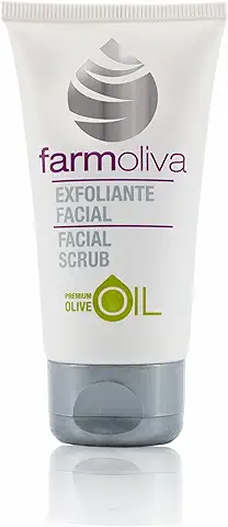 Crema Exfoliante Facial - 50 ml - Limpieza Profunda para un Cutis Radiante - Contiene Aceite de Oliva - Efecto Antioxidante que Ayuda a Combatir el Envejecimiento - Farmoliva  