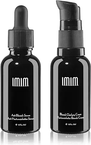 Crema Facial Acné 30ml para IMIM Skincare Kit Serum Piel Piel Grasa Propensa al Acné, Tratamiento Quita Granos, Negro  
