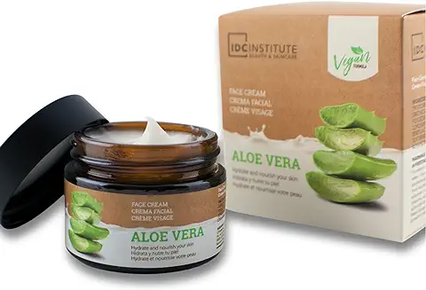 Crema Facial Mujer Hidratante y Nutritiva Para Día y Noche Con Aloe Vera Vegana Crema Hidratante Facial Mujer y Hombre Textura Gel-Crema Ligera De Rápida Absorción. Piel Suave y Flexible  