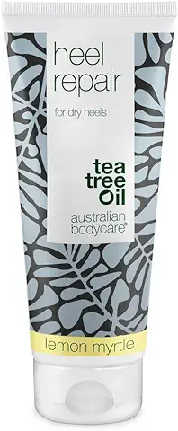 Crema Heel Repair de Australian Bodycare, 100 ml | Tea Tree Oil + Lemon Myrtle | Contiene 25% de urea | Bálsamo para Talones Agrietados | Para Hombres y Mujeres con pies Agrietados  