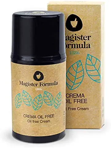 Crema Hidratante Facial Oil Free 50 ml | Especial para Piel Grasa y Sensible | Aporta Efecto Mate | Apta para Pieles Atópicas y con Acné | Día y Noche | Mujer y Hombre | Magister Fórmula  