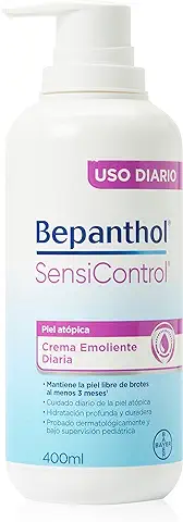 Crema Hidratante Piel Atópica - Bepanthol SensiControl Crema Emoliente Diaria con Pro-Vitamina B5 - Favorece una Hidratación Profunda y Duradera una Piel Sana y Protegida - 400 ml  
