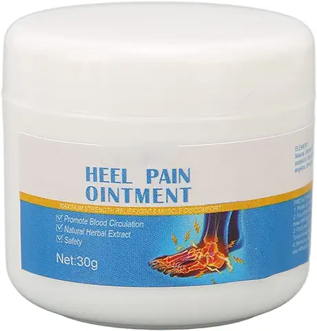 Crema para Aliviar el Dolor de Pies, Crema Intensiva Anticallos, Crema de Masaje de Talón Segura Y Refrescante de Absorción Rápida para Articulaciones, Dedos de los Pies, Tobillos, 30g  