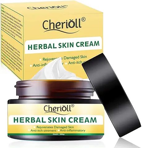Crema para el Cuerpo, Tratamiento para la Psoriasis, Eccema, Rosácea y Dermatitis, la Crema Herbal China Natural Reduce la Sequedad y la Inflamación  