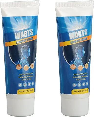 Crema para Eliminar Verrugas, 2 Uds., 60g, Ungüento para Eliminar Verrugas Plantar Suavizante de la Piel para Cara, Manos, Pies, Eliminar Nevus y Verrugas, Eliminar Callos  