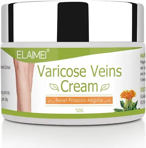 Crema para Varices 50G Circulación Sanguínea en las Piernas, Crema para Venas Varicosas, Alivio de Flebitis, Mejorar la Inflamación de los Vasos  