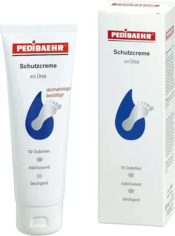 Crema Protectora PediBaehr, para pies de Diabéticos, Contiene urea y Hialurón  