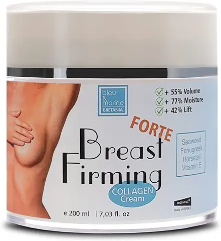 Crema Reafirmante de Senos Forte con Colágeno Aceite de Fenogreco para Reafirmar Levantar Crema para Busto Cuello Escote 200 ml Agrandar Pecho Aumento de Pecho  