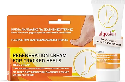 Crema Regeneradora de Algoskin para el Cuidado de los Pies, para Reparar los Talones Agrietados y la piel seca - 75g  