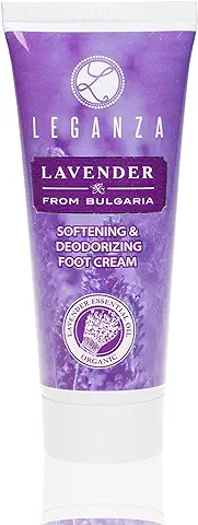 Crema Suavizante y Desodorante para pies con Aceite Esencial de Lavanda Búlgara, Leganza  