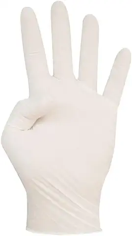 Cuatrogasa Guantes Látex Talla S con Polvo Desechables 100 Unidades Ambidiestros Sensibles Resistentes Homologados Apto uso Alimentario Quimicos  
