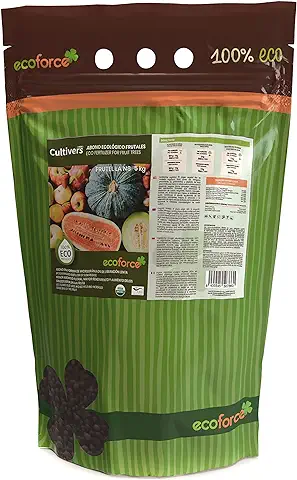 CULTIVERS Abono Frutales Ecológico 5 kg. 100% Orgánico y Vegano. Mayor Rendimiento y Aumento del Calibre del Fruto  