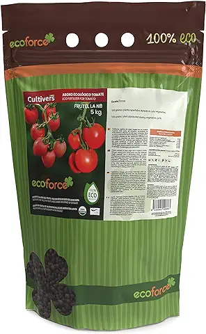 CULTIVERS Abono Tomates Ecológico de 5 kg. Fertilizante de Origen 100% Orgánico y Natural Microgranulado. Mejora la Productividad tus Tomateras  