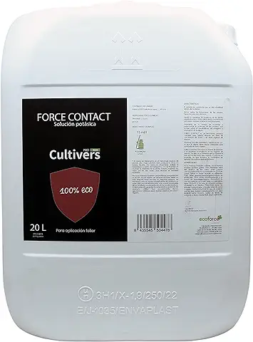 CULTIVERS Jabón Potásico Ecológico 20 L. Actúa por Contacto. SUPER CONCENTRADO. Múltiples Usos, 100% Natural Protección para tus Plantas. Mejora las Defensas de las Plantas  