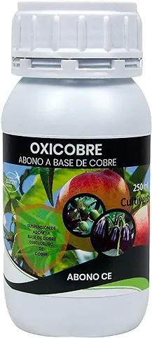 CULTIVERS Oxicloruro de Cobre de 250 ml Concentrado al 70% Ecológico. Abono para topo tipo de Plantas y árboles. Fertilizante 100% Natural a base de Cobre. Oxicobre Eco CULTIVERS Oxicloruro de Cobre de 250 ml Concentrado al 70% Ecológico. Abono para topo tipo de Plantas y árboles. Fertilizante 100% Natural a base de Cobre. Oxicobre Eco