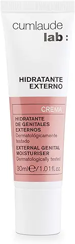 Cumlaude Lab Hidratante Externo - Crema Hidratante y Calmante para la Sequedad y el Picor de la Zona Íntima, Compatible con el pH Vulvar, con Glicerina y Pantenol - 30 ml  