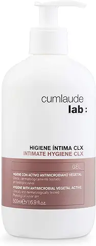 Cumlaude Lab Higiene Íntima CLX - Gel Limpiador con Clorhexidina que Aporta una Acción Higienizante y Protectora - con Activo Vegetal y pH Neutro - 500 ml  