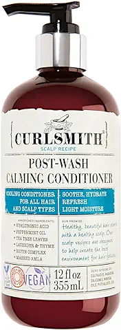 Curlsmith - Post-Biotic Calming Conditioner - Acondicionador Vegano Refrescante con Enjuague para Cualquier Tipo de Pelo, Calmante del Cuero Cabelludo (355ml)  