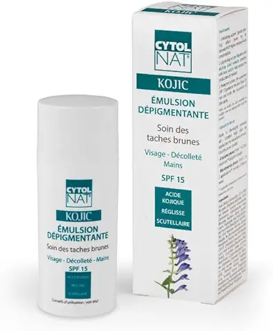 Cytolnat Kojic - Tratamiento Manchas Oscuras - Rostro, Escote, Manos - Piel Sensible - Disminuye y Frena la Aparición de Manchas Oscuras (Sol, Envejecimiento de la Piel, Hormona del Embarazo) - 30 ml  