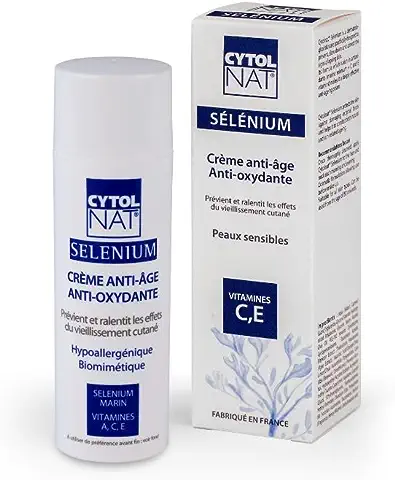 Cytolnat Selenium - Crema Antioxidante Antiedad - Piel Sensible - Previene y Retrasa el Envejecimiento Cutáneo - Refuerza las Defensas Inmunitarias de la piel - 50 ml  