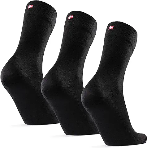 DANISH ENDURANCE 3 Pack Calcetines Bambú Ultra Suaves Premium, Calcetines Ejecutivos Hombre y Mujer  