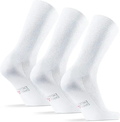 DANISH ENDURANCE Pack de 3 Calcetines Extra Anchos para Diabéticos en Bambù Suave, Sin Elástico  