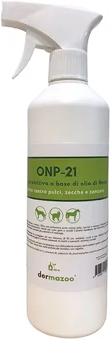 Dermazoo Neem Oil Spray Antiparasitario Natural para Perros, Gatos y Caballos Listo para Usar 500ml - Repelente de Pulgas Garrapatas Mosquitos Ácaros Piojos - Protection Contra Insectos  