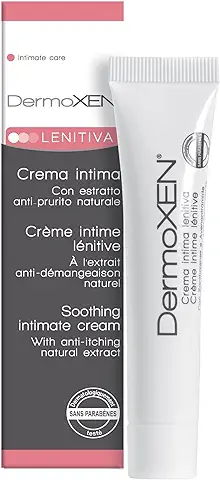 DERMOXEN Crema Íntima Vaginal Calmante, Útil para Picores Íntimos, Enrojecimiento, Ardor e Irritación Íntima. Eficacia Natural, Clínicamente Probada, sin Cortisona. 20 ml  