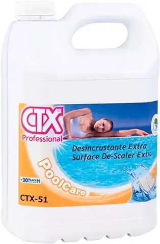 Desincrustante Extra CTX 51 Para Limpieza Piscinas Con Cal 5 Litros  