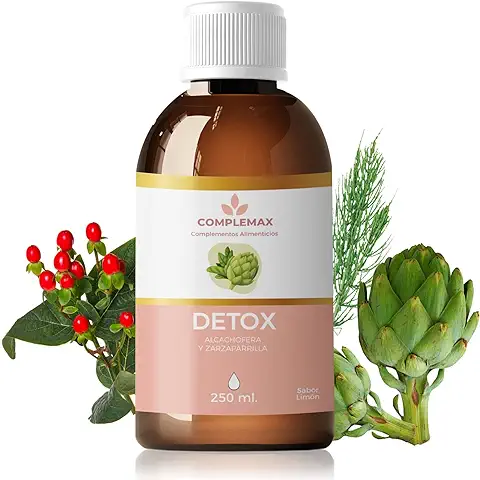 Detox Adelgazante Potente Natural. Diurético Y Drenante Para La Retención De Líquidos Con Alcachofera, Diente De León, Cola De Caballo, Zarzaparrilla Y Vitaminas. 100% Vegano Y Sin Gluten. 250ml.  