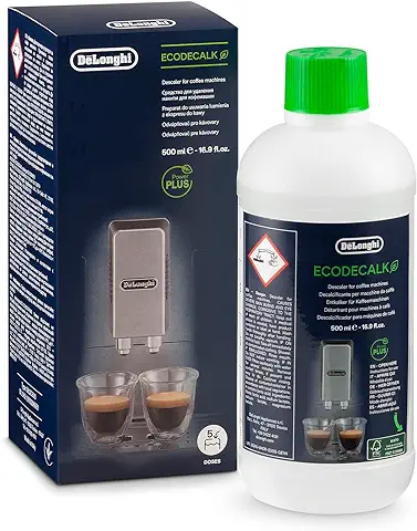 De'longhi Ecodecalk - Líquido Descalcificador Universal, Cafeteras Superautomáticas, 500 ml, Ecológico y Eficiente, Compatible Cafeteras Modelos ECAM / ETAM  