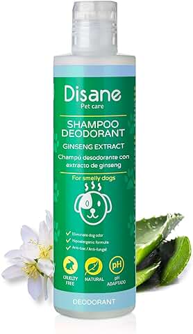 DISANE | Champu Desodorante Perro | Champu Perro | Anti Mal Olor | Antibacteriano | Anti Fúngico | Evita los Picores | 250 ml |  