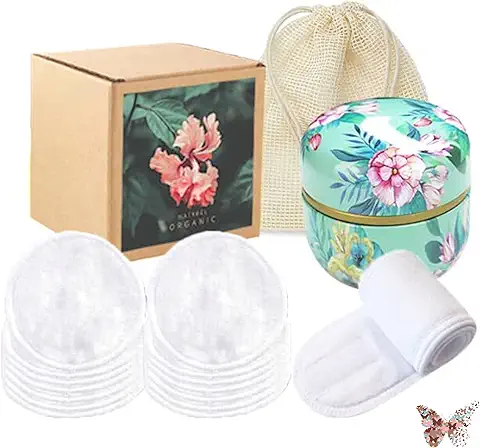 Discos Desmaquillantes Reutilizables, Maquillaje Mujer, Toallitas Bebe, Ecologicas, 14 pcs Microfibra, Lavable, Perfecta para tipo de Mascarillas Negras, Algodon, Toalla Natural, cero Desperdicio, eco  