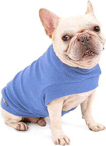 Dociote Jersey para Perro Pequeño- Ropa para Perros y Gato Chaleco Suéter para Invierno para Perro Mascotas Pequeño y Medianos Azul Claro L  