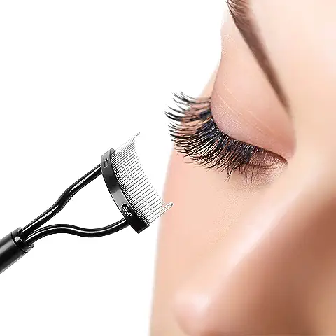 Docolor Separador de Pestañas Peine Pestañas Eyelash Comb with Ergonomically Bent  