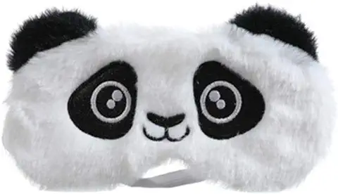 Dodheah Antifaz para Dormir para Niñas Unicornio Máscara de Sueño Suave Sombra para Dormir para Mujeres y Niñas Viajar Descansar Panda Blanco  