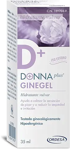 DONNAplus Ginegel | Gel Hidratante Vulvar para el Bienestar Íntimo, Sequedad e Irritación - 35 ml, 1, 1 Unidad  
