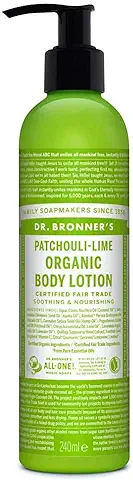 Dr Bronner's Loción de lima Orgánica de Pachulí (237 ml)  