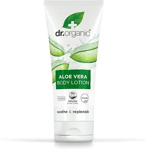 Dr. Organic Locion Corporal Aloe Vera Organico, 200 Mililitros  