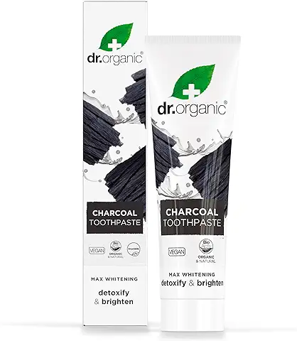 Dr. Organic Pasta De Dientes Carbón Activado, 100 ml (Paquete de 1)  