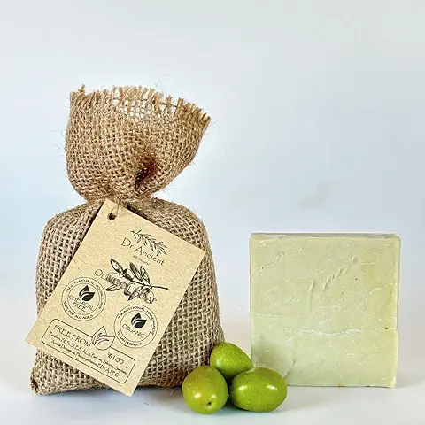Dr.Ancient Barra de Jabón de Aceite de Oliva Orgánico Natural Vegano Tradicional Hecho a Mano - Antibacterial, Efectivo Para el Acné - ¡Absolutamente Sin Químicos! 5 Onza (Paquete de 1)  