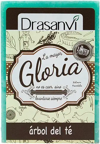DRASANVI Jabón Natural de Árbol de Té, Manos, Cuerpo y Cara Para una Limpieza Profunda y Eficaz |Propiedades Bactericidas Fungicidas Ideal para Pieles con Exceso de Grasa 100 gr  