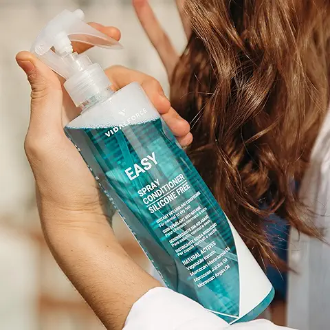 EASY Acondicionador sin Aclarado Natural Bifásico Sin Siliconas Ni Petroquímicos I Spray Desenredante Pelo Mujer I Acondicionador Pelo sin Aclarado I Spray Desenredante Sin Aclarado para Cabello  