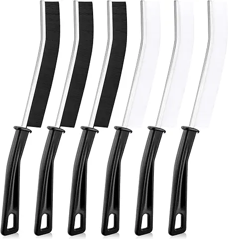 Echify Cepillo para Limpieza de Grietas - 6PCS Cepillo Limpieza Hogar Cepillo para Limpiar Juntas Cepillo de Limpieza de Cerdas Duras para Ventanas Esquinas, Suelos, Lavabos, Baño  