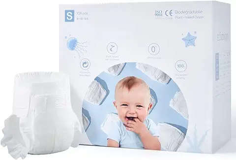 ECO BOOM - Pañal Ecológico de Plantas Eco Boom Talla 2-S (108 ud)  