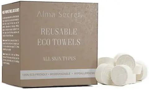 ECO-Towels Naps Toallitas Comprimidas, Toallitas Refrescantes Individuales, Toallitas Magicas, Toallitas Comprimidas en Pastillas, Toallitas Faciales Desechables (50 uds)  