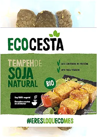 Ecocesta - Tempeh Fileteado de Soja Ecológica - 170 g - Apto para Veganos - Ayuda a Cuidar la Flora Intestinal - Alto Contenido en Proteínas - Indicada como Alternativa Vegetal a la Carne  