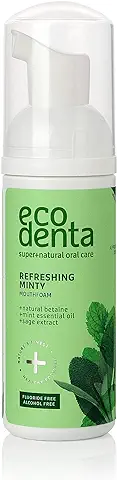 Ecodenta Espuma Refrescante para el Cuidado Bucal - Enjuague Bucal Antibacteriano 50ml  