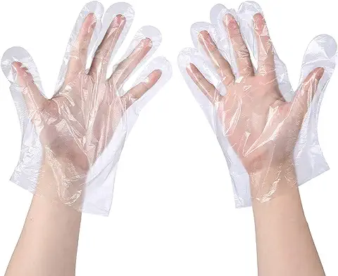 ECOPLACE Guantes Desechables de Preparación de Alimentos, Guantes Cocina de Plástico Seguros para Alimentos, Manejo de Alimentos, Talla única, Guantes Limpieza  